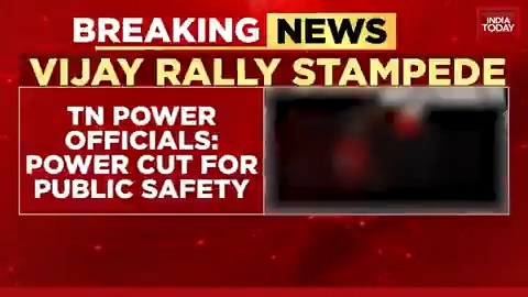 #KarurTragedy | Stalin govt admits 30 minutes power cut after TVK chief Vijay's arrival at Karur rally Tamil Nadu power officials say power cut was for public safety, Vijay's fans climbed trees & transformers TVK says power cut led to deadly stampede #KarurStampede #Stampede | Anagha Kesav
