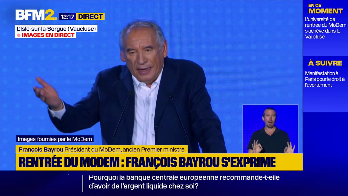 Condamnation de Nicolas Sarkozy: si l'exécution provisoire est généralisée, "il n'y a plus d'appel possible", estime François Bayrou #BFM2