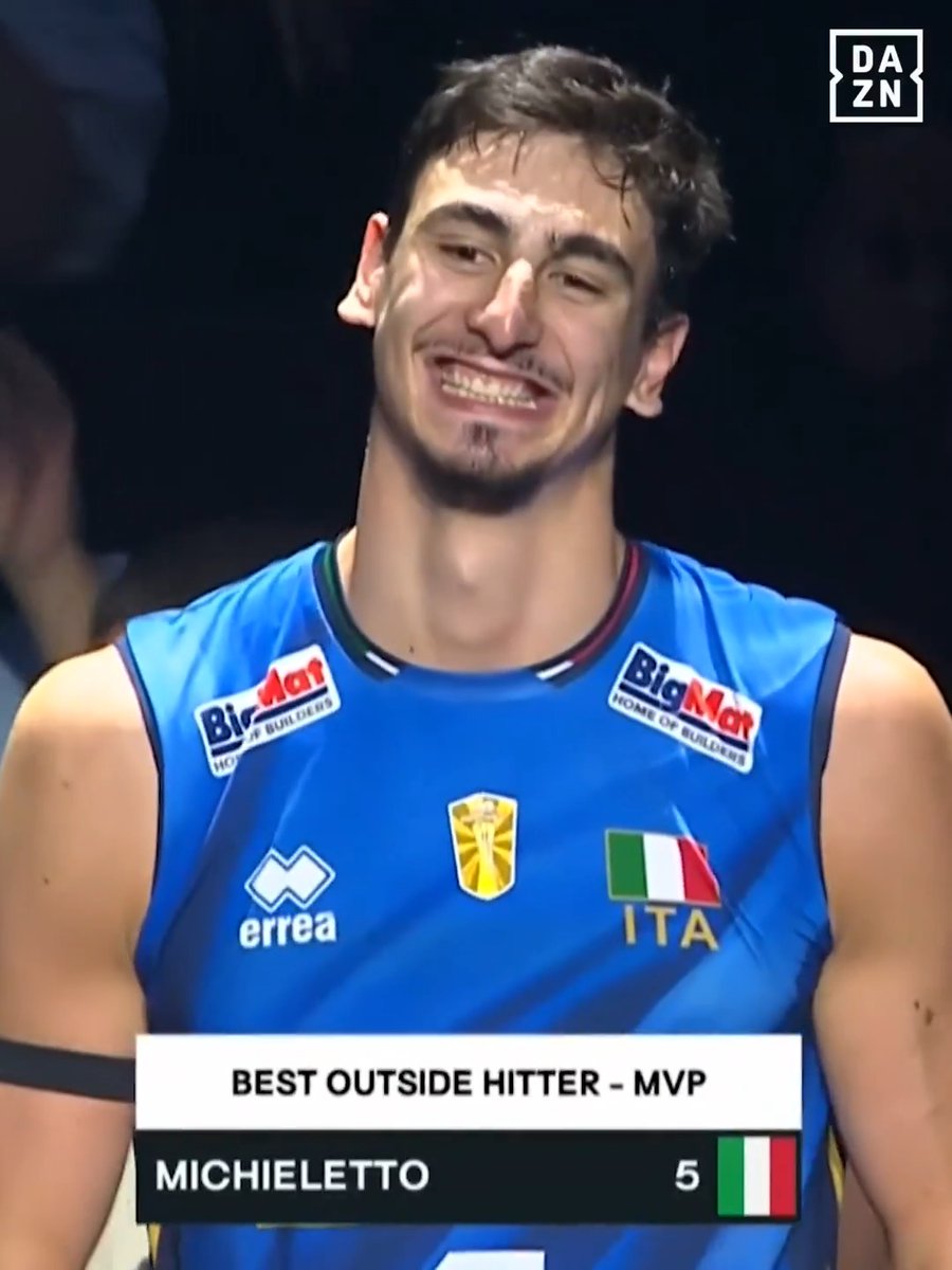 Fabio Balaso miglior libero 👌 Simo Giannelli miglior palleggiatore 🏐 Yuri Romanò miglior opposto 💣 MVP Alessandro Michieletto 🔝 Gli azzurri conquistano il dream team del mondiale 🌍🇮🇹 #ItalVolley #DAZN