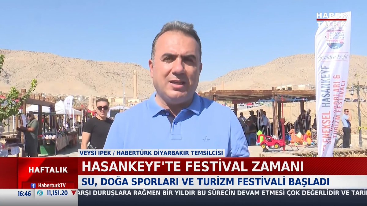 Hasankeyf'te festival zamanı Su, Doğa Sporları ve Turizm Festivali başladı.