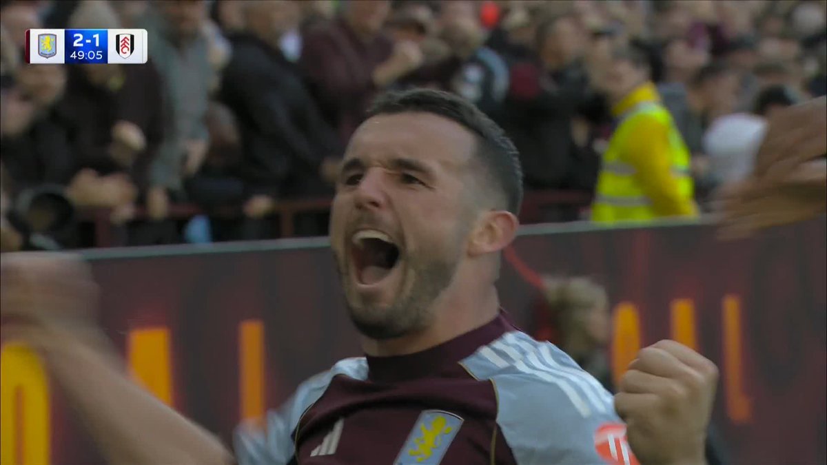 "The skipper stepping up in front of the Holte End!" 🎙️ Jon McGinn with an absolute BEAUTY to give Aston Villa the lead!