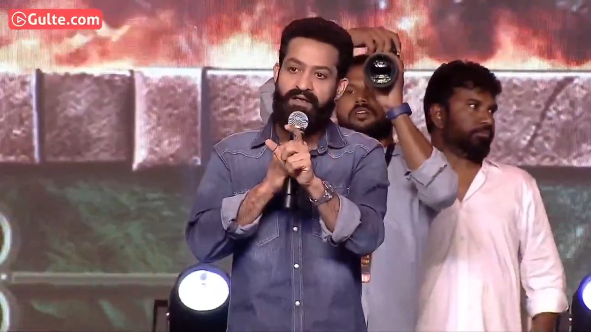 #JrNTR: “Making #KantaraChapter1 is humanly impossible. Without #RishabShetty, it wouldn’t have been possible. For instance, when we went to a temple near his village, there was no proper way to reach it earlier. The path was created by their team as they were shooting nearby on a set built by them.”