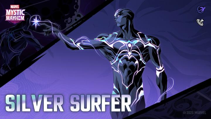 🚀 Ride the cosmic wave with the Silver Surfer in MARVEL Mystic Mayhem! From the farthest reaches of the cosmos, Norrin Radd arrives, wielding the boundless Power Cosmic. Witness the Herald's grace and devastating power as he surfs through shattered realities. Bend the very fabric of existence to your will. Embrace the Power Cosmic in #MARVELMysticMayhem!