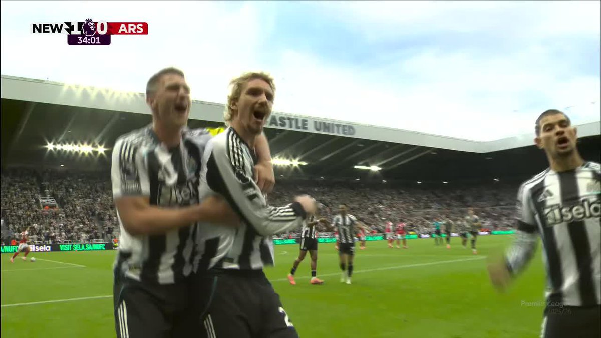 🍿🇩🇪🏴 NICK WOLTEMADE Y EL 1-0 SOBRE ARSENAL. Es su 2º GOL en 3 PARTIDOS con Newcastle por Premier League. ⚠️