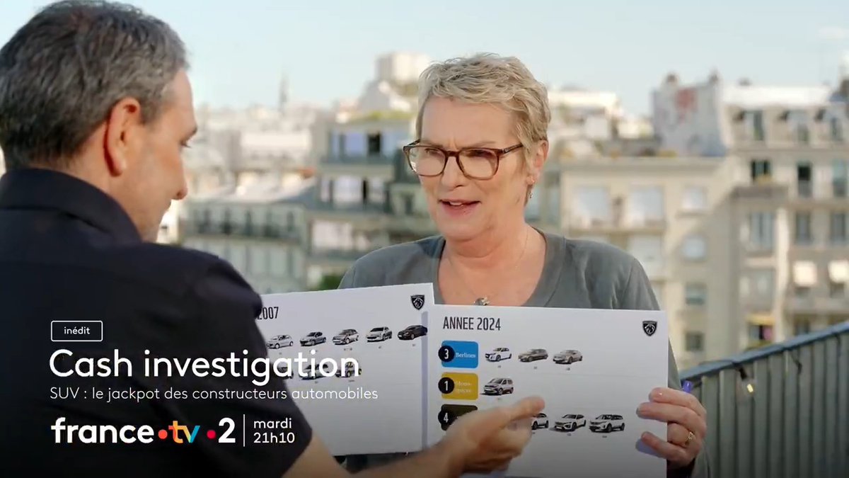 SUV : comment les constructeurs automobiles font-ils pour nous convaincre d’acheter des voitures plus chères, plus polluantes et plus dangereuses pour les autres ? 👉 Découvrez la nouvelle enquête de #CashInvestigation mardi à 21h10 sur et sur France2.