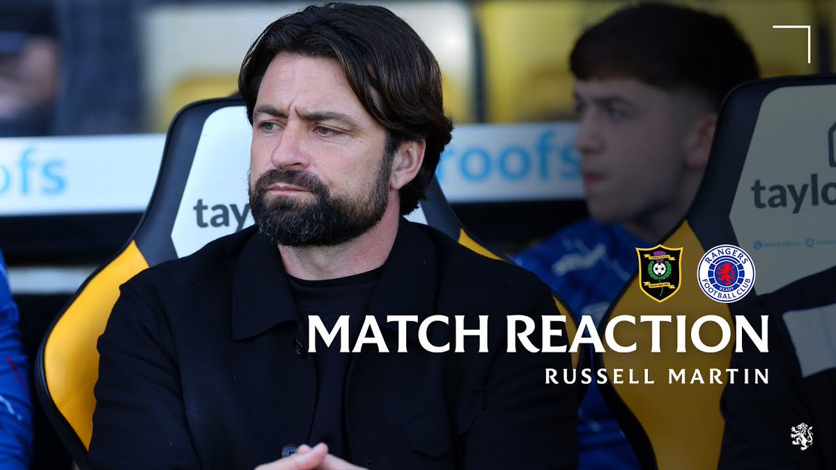 🎙️ Russell Martin spoke to RangersTV after today's game against Livingston.