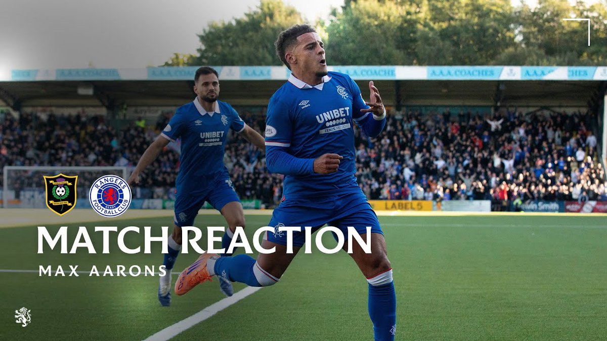 🎙️ Max Aarons spoke to RangersTV after today's game against Livingston.
