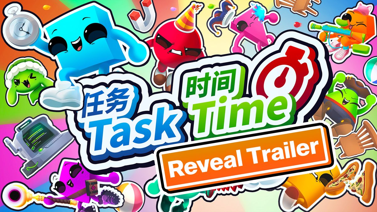From (some of) the people behind Fall Guys &amp; Gang Beasts &amp; as featured in the #PCGamingShow by @PCGamer at TOKYO GAME SHOW／東京ゲームショウ! Task Time will make or break friendships 😈 Sabotage, survive &amp; outwit your mates to win! Playtest now &amp; follow Task Time | Wishlist Now On Steam!