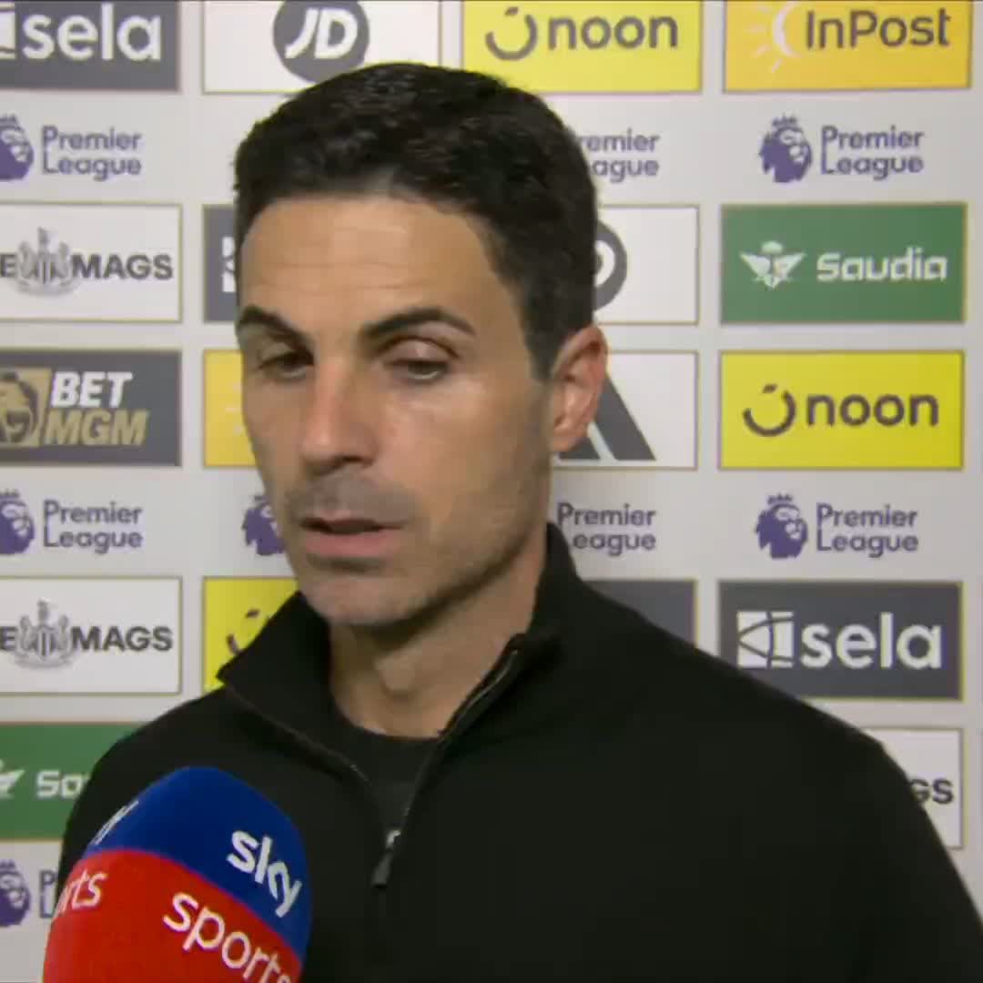 "It's not a clear and obvious error... VAR doesn't have to intervene!" ❌ Mikel Arteta on Arsenal's overturned penalty decision in their dramatic win over Newcastle.