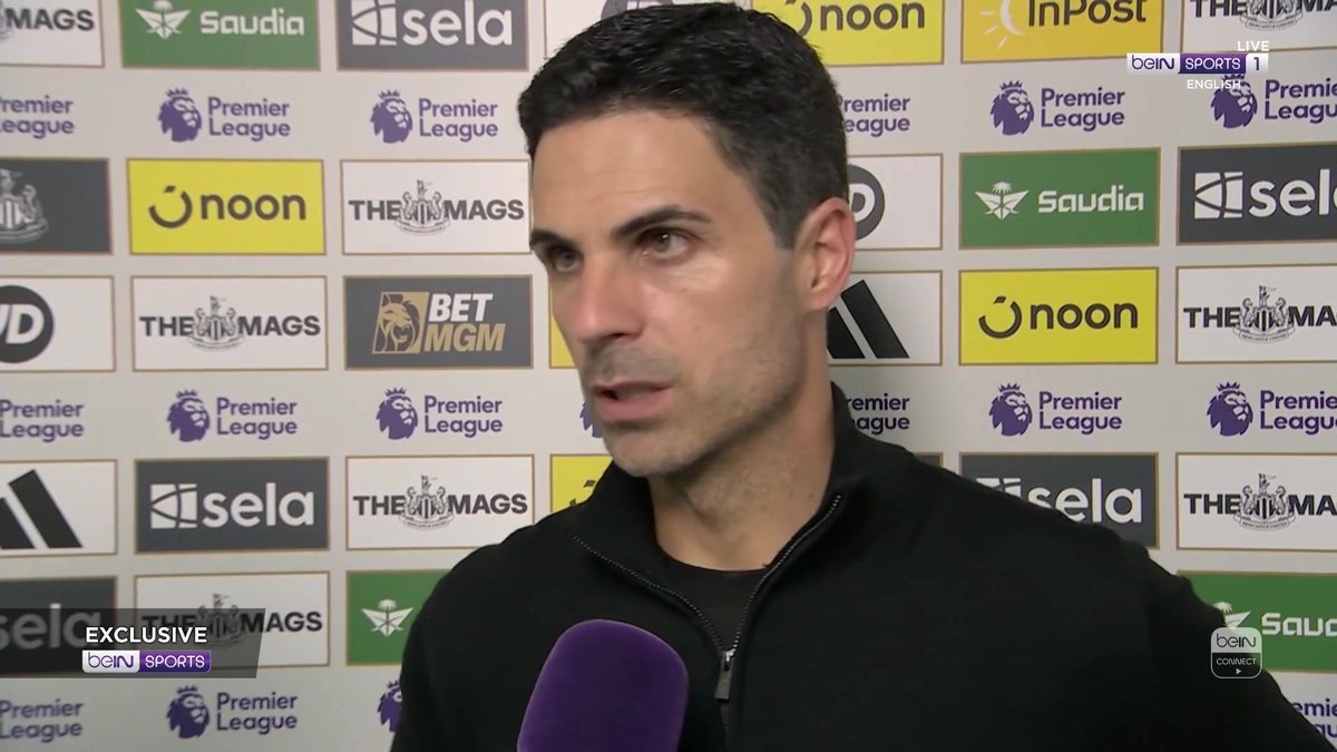 Mikel Arteta: "It's most physical team that I've seen in my life, but we handed it really, really well. It's a very fair result." [BeIN]