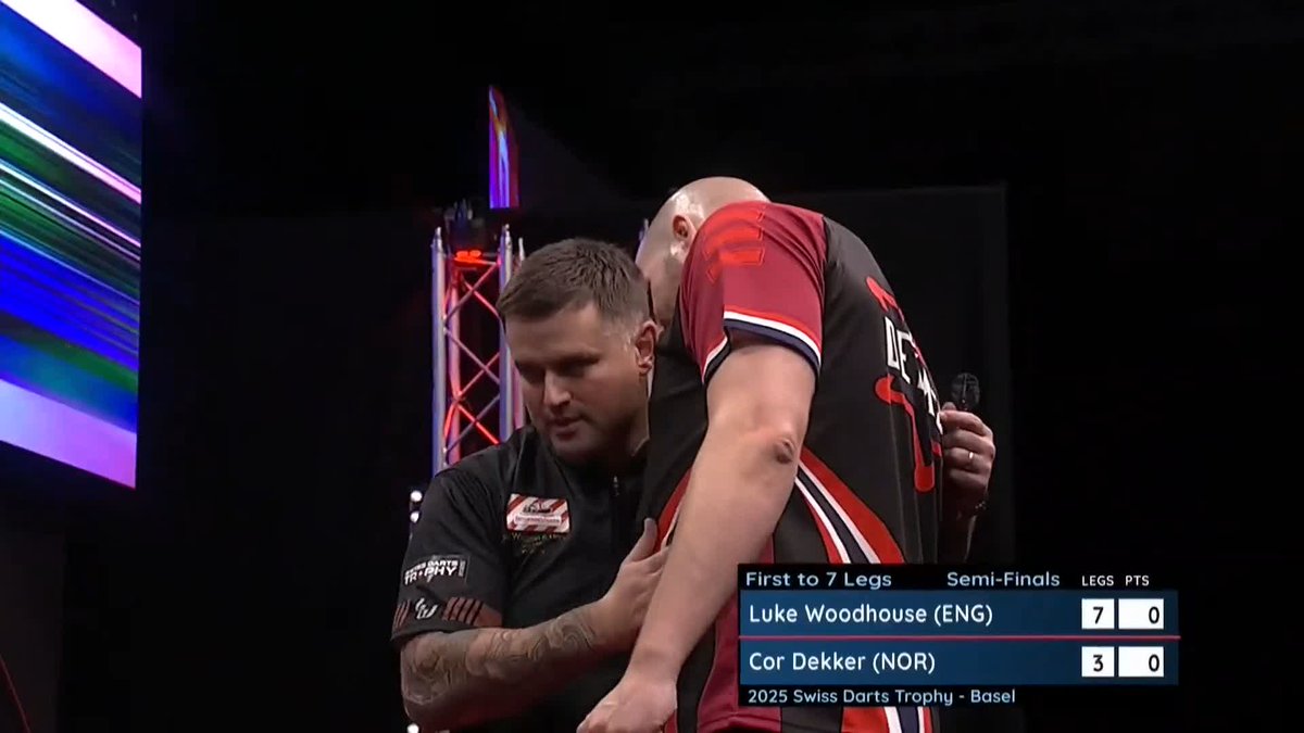 WOODY INTO THE FINAL! Luke Woodhouse's brilliant weekend continues in Basel, as the Englishman beats Cor Dekker 7-3 to book his spot in the final! 📺 #ET13