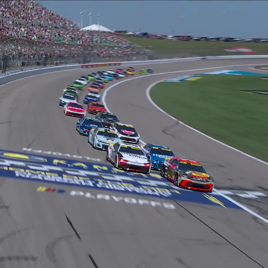 A Round of 8 ticket is on the line this afternoon at Kansas Speedway! The #HollywoodCasino400 is GREEN on USA! #NASCARPlayoffs