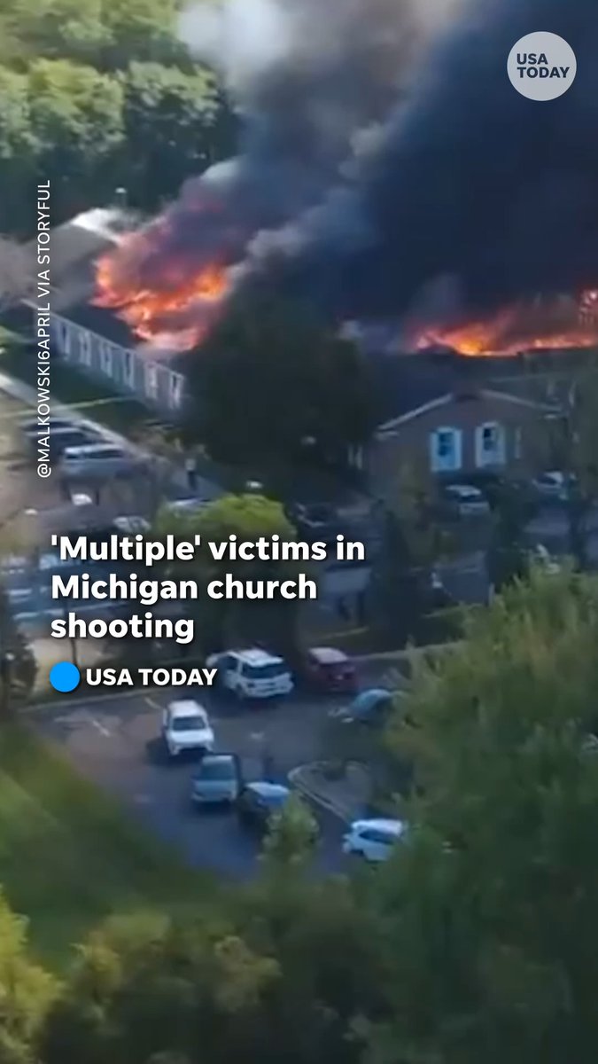 At least one person died and 9 others were injured at a church in Grand Blanc, Michigan, after a man drove his vehicle into the building and opened fire.