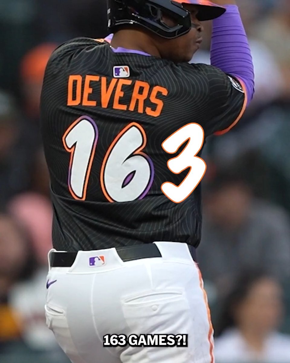 See how Rafael Devers accomplished the unique feat of playing 163 games in a season 🧐