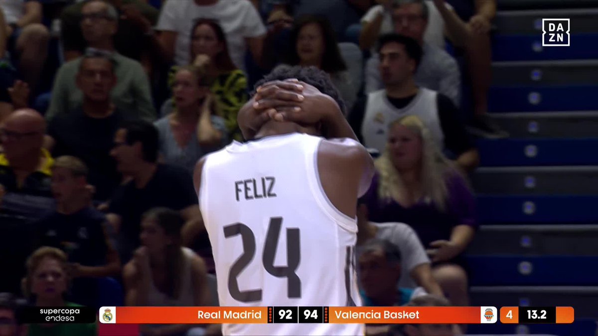 La técnica de Feliz que condenó las opciones del Real Madrid 😱😱 #SupercopaEndesaxDAZN 🏀