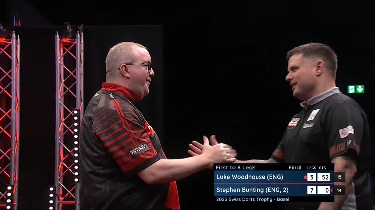 BUNTING WINS #ET13! 🏆 Stephen Bunting doubles his European Tour title tally for 2025, as he wins the Swiss Darts Trophy, and beats Luke Woodhouse 8-3! 📺 #ET13