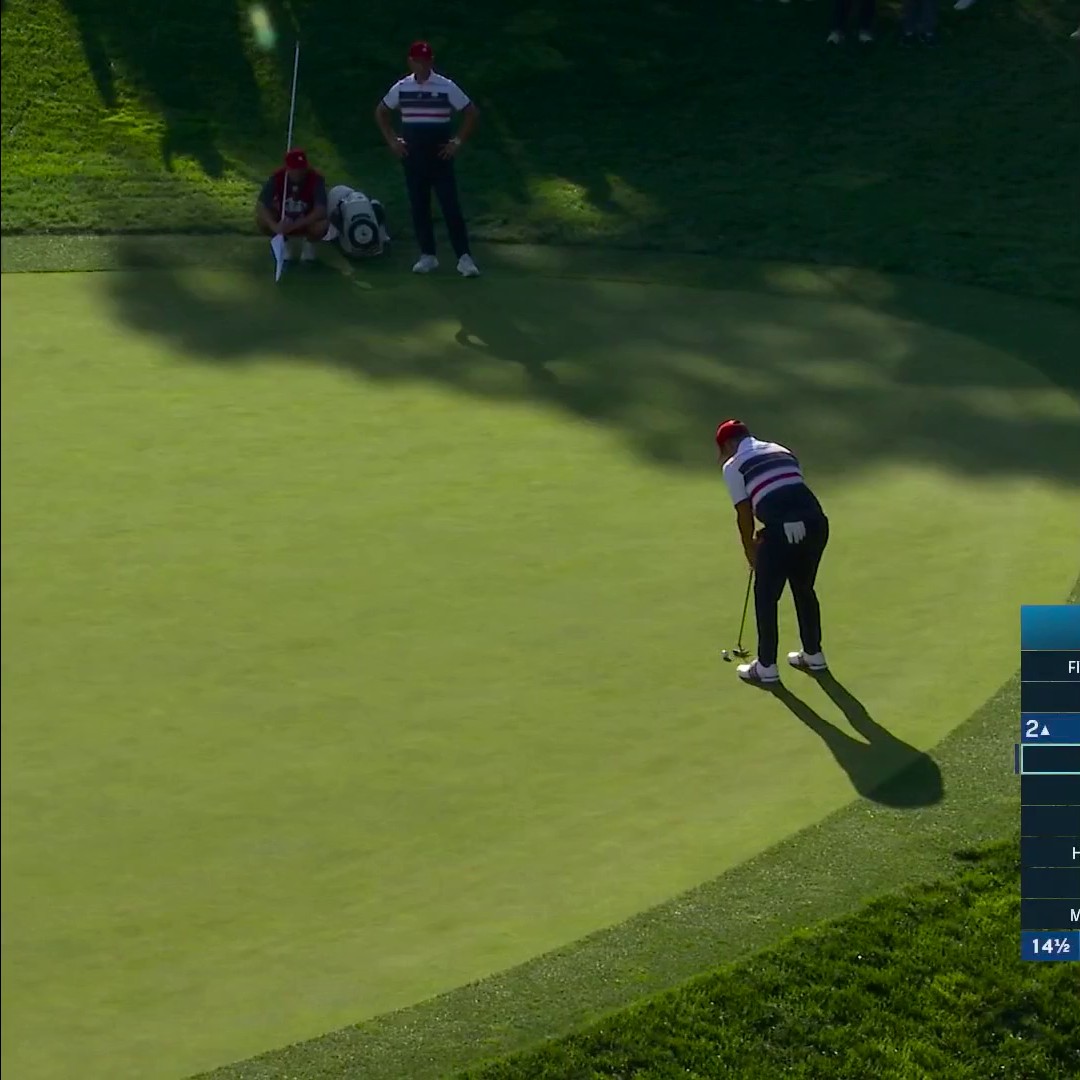 ANOTHER POINT FOR THE U.S. 🇺🇸 Xander Schauffele defeats Jon Rahm 4-and-3 and it's a BATTLE at Bethpage.