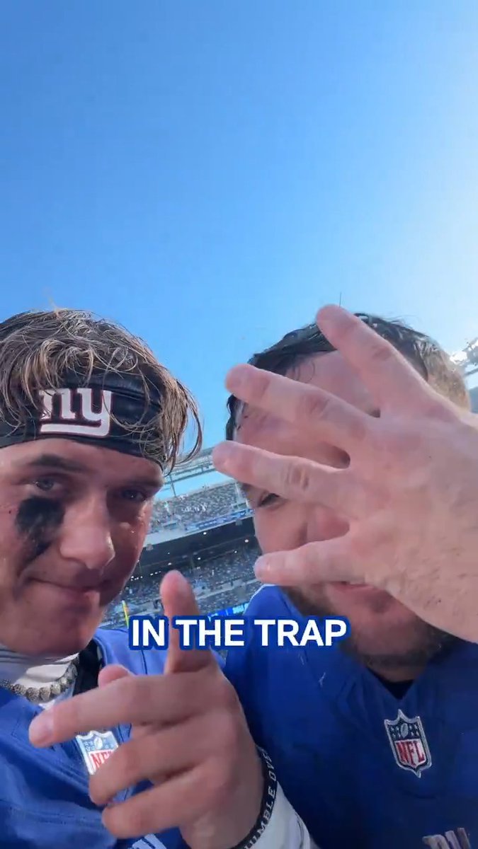 The New York Giants rooks are fired up 🗣️