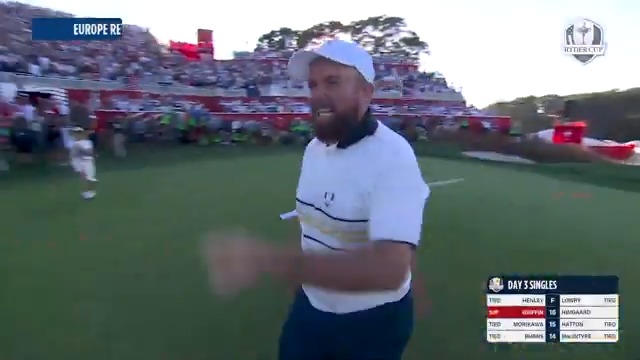SHANE LOWRY COMES UP CLUTCH TO RETAIN THE RYDER CUP! #TeamEurope | #OurTimeOurPlace