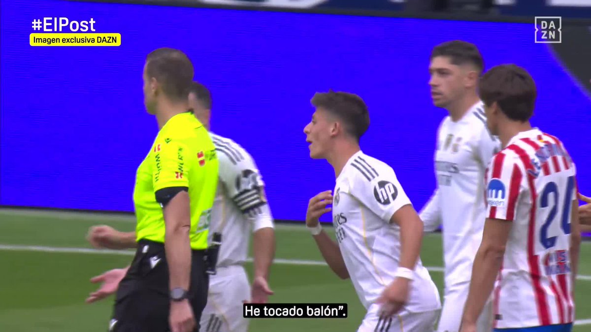 💭 Güler: "He tocado balón" 🎙️ Simeone: "Es roja, no es amarilla" 🗣️ Carvajal: "Para nosotros, nada. La roja, el penalti..." El penalti de Arda. Las conversaciones del derbi #ElPost