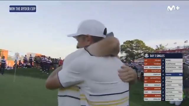 👏 ¡Victoria para Europa en una #RyderCup en suelo norteamericano! #AquíGritamosGolf