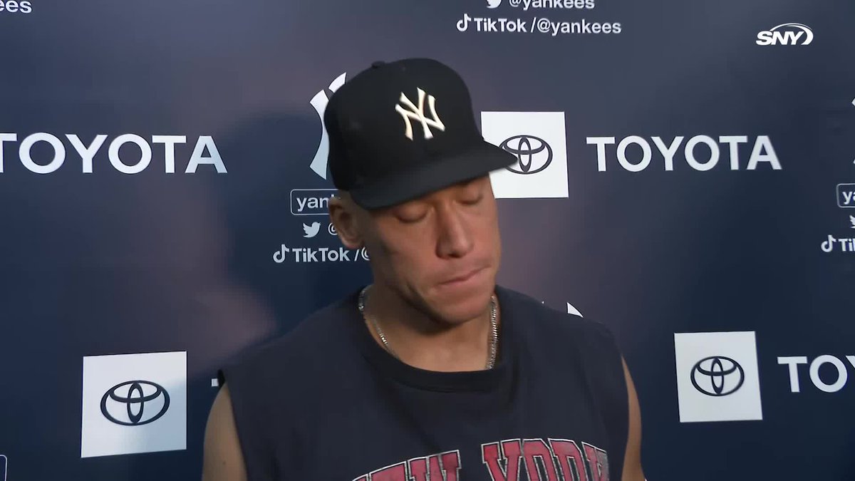 "Tough ballclub. Great lineup, good starting pitching... we've had some battles with them all year and it's going to be another fun series" Aaron Judge on the Red Sox: