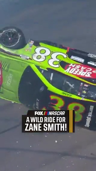 Zane Smith is okay after this wild ride at Kansas.