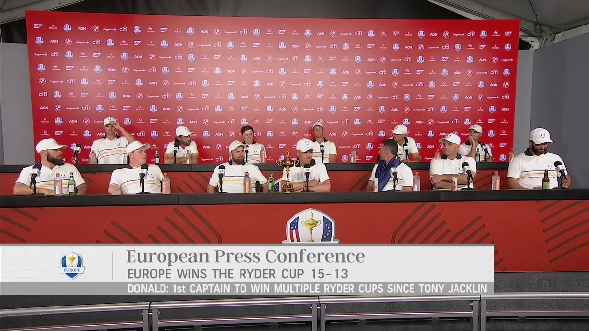 "The US have used it before. The rule is the rule and it's been in place for a long time." Luke Donald on the Ryder Cup envelope rule ✉️