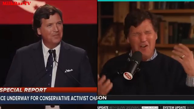 Tucker Carlson: I meant nothing by my hummus comment. Besides since when is hummus Jewish? It's an Arab food. VS. Also Tucker Carlson: I'm not interested in boycotting Israel. I'm happy to keep buying the hummus.