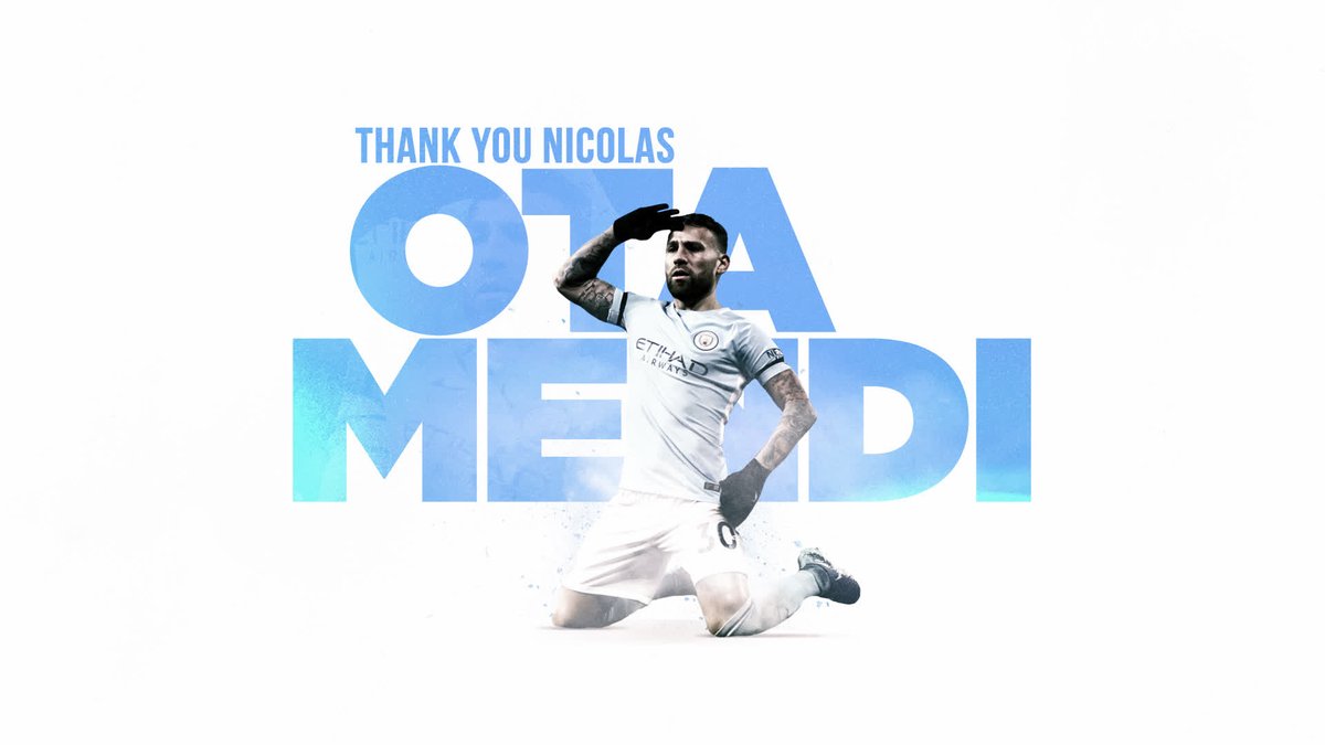 #OnThisDay: Nicolas Otamendi left #ManCity [2020] 🔵 210 Apps ⚽️ 11 Goals 🅰️ 4 Assists 🏆 League Cup [x4] 🏆 Premier League [x2] 🏆 Community Shield [x2] 🏆 FA Cup [x1] 🏅 PFA #PL Team of the Year [x1]
