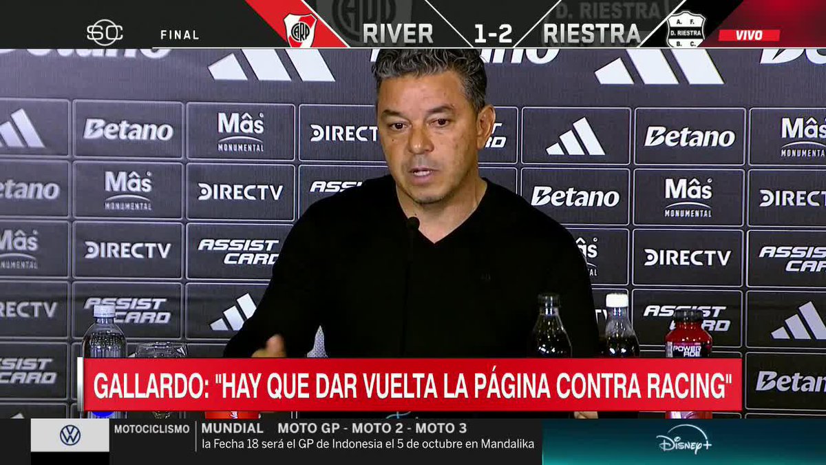 "ME HAGO RESPONSABLE." El Muñeco Gallardo fue autocrítico en la conferencia de prensa. 📺 #SportsCenter | #DisneyPlus Plan Premium