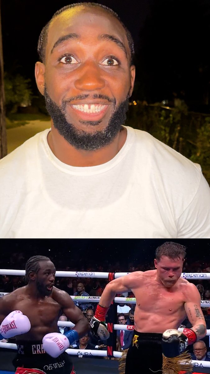 “Canelo, being great as he is, he was actually rolling with the shot.” Terence Crawford gave credit to Canelo Álvarez when asked about THAT viral counter from their legendary fight 👏 #CaneloCrawford