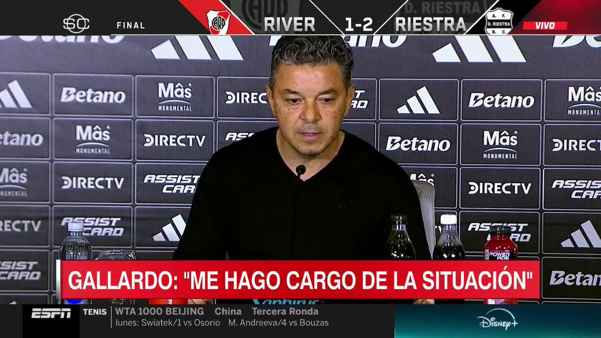 "Cuando estás mal tenés que tener los huevos necesarios para salir. El fútbol es así". Firma: Marcelo Gallardo.