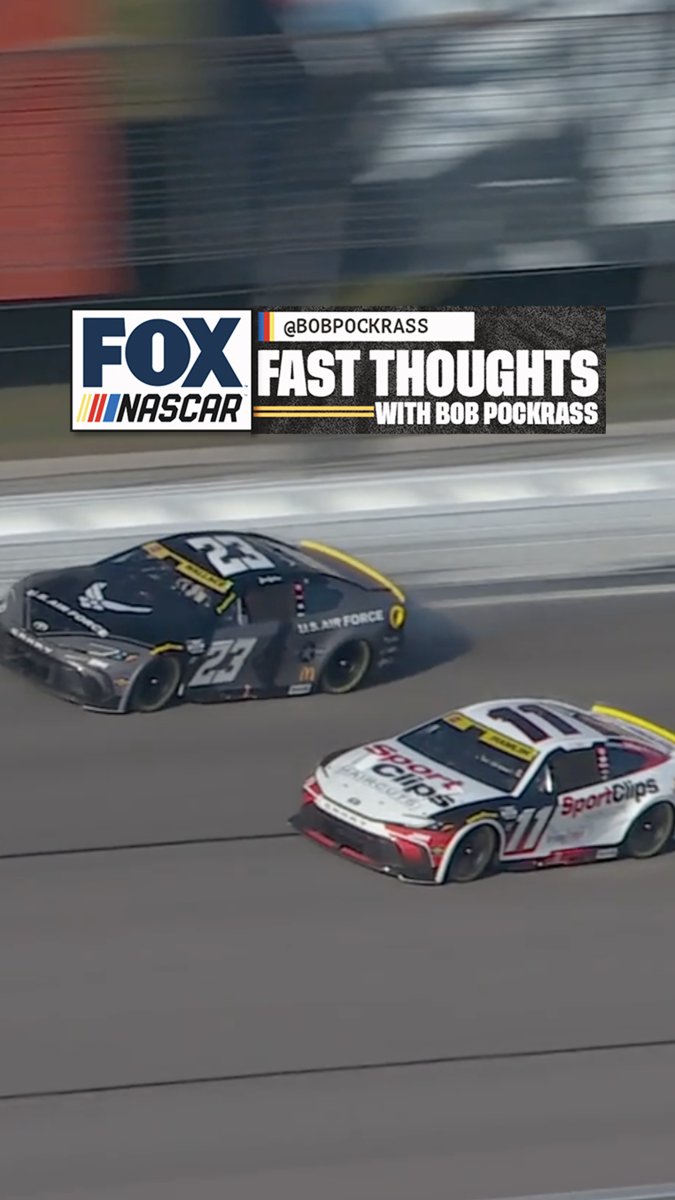 “Do you blame Denny Hamlin for costing Bubba Wallace the win at Kansas?” Fast Thoughts with Bob Pockrass: