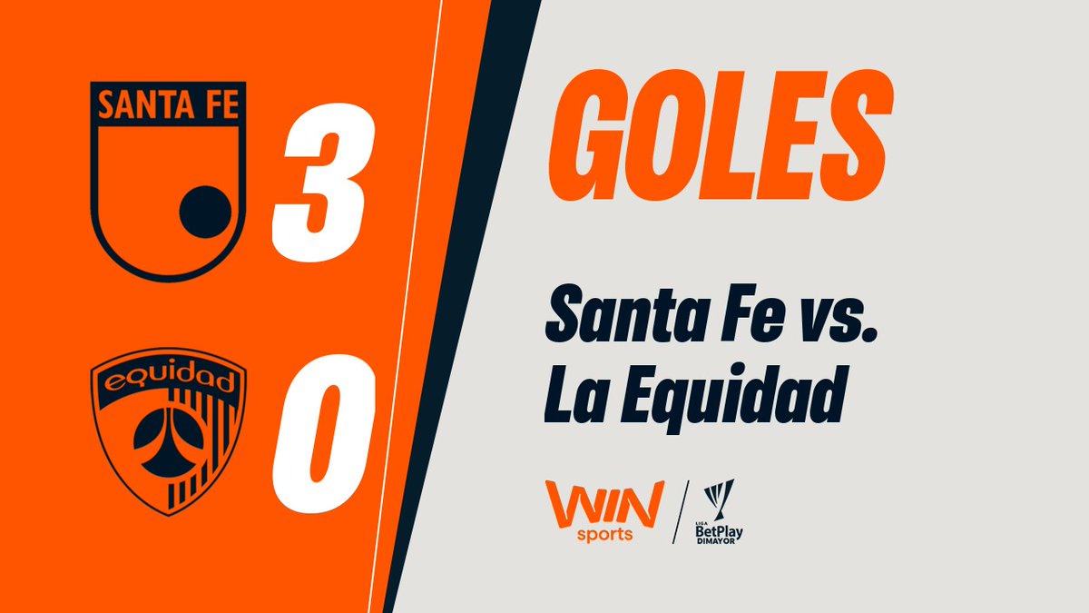 ¡TRIUNFAZO Y GOLEADA DEL CAMPEÃN DE COLOMBIA ANTE EQUIDAD EN LA FECHA 13 DE #LALIGAxWIN! ðŽðŠð¥ð âœïž Con goles de Hugo Rodallega, Omar Fernández Frasica y un golazo de Alexis Zapata Independiente Santa Fe sumó de a tres y regresó al grupo de los ocho. ð€©