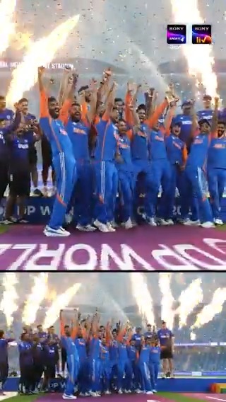 A TROPHY CELEBRATION WITHOUT THE TROPHY. 🤣🇮🇳