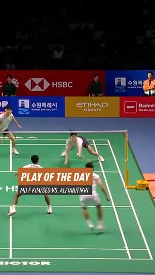 Backhand magic from Muhammad Shohibul Fikri. HSBC Sport #HSBCbadminton #BWFWorldTour #KoreaOpen2025