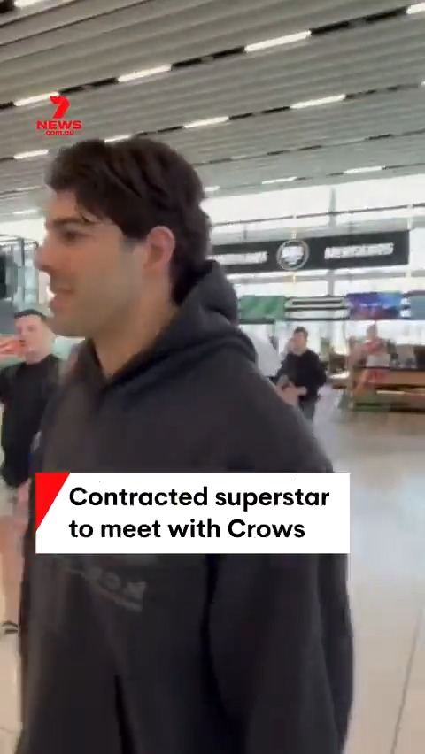 Superstar Demon Christian Petracca has arrived in Adelaide alongside his manager and wife as he weighs up a possible move to West Lakes. #7NEWS