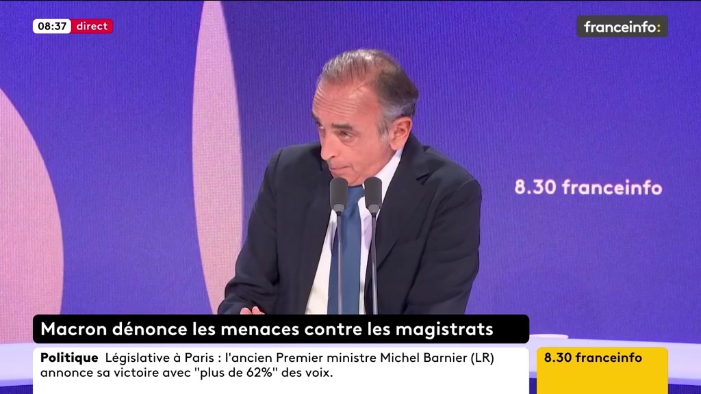 🔴 Condamnation de Sarkozy ➡️ ”Les juges veulent remplacer les politiques, car ils estiment qu’ils sont immoraux. C’est le peuple qui est en cause, car il pense mal pour ces gens qui pour beaucoup sont d’une idéologie de gauche", selon Éric Zemmour, président du parti Reconquête