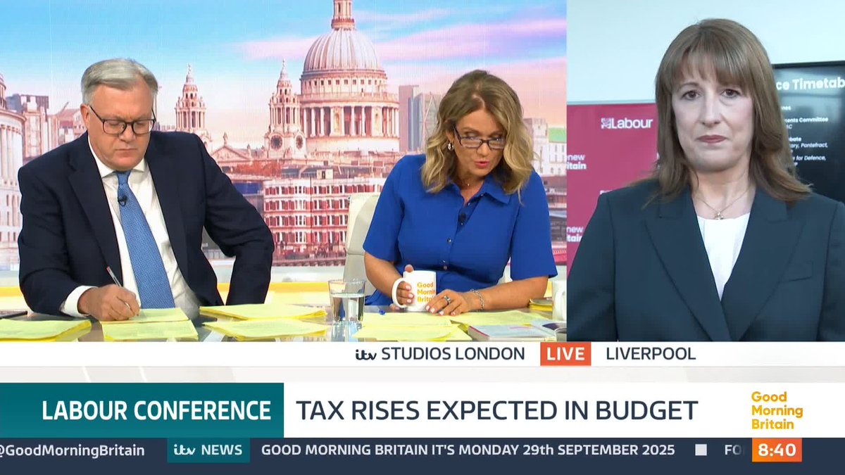 'Aren't you out of touch with the people watching your interview?' Susanna Reid points out that the economy has flatlined and challenges Labour's manifesto as Chancellor Rachel Reeves discusses the progress Labour has made so far.