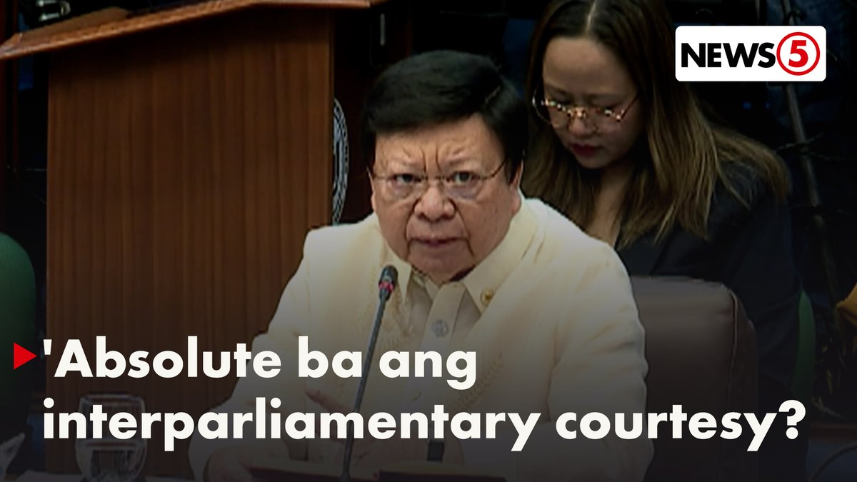 RANT NI SEN. MARCOLETA SA INTERPARLIAMENTARY COURTESY Kinondena ni Sen. Rodante Marcoleta ang parliamentary courtesy na ibinibigay ng Senate Blue Ribbon Committee kay Zaldy Co sa imbestigasyon ng Senado sa maanomalyang flood control projects. Pinipigilan daw nito si Co na humarap sa imbestigasyon upang usigin ukol sa isyu.