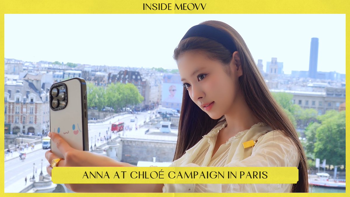 INSIDE MEOVV | 파리에 출동한 안나 😎 | ANNA at Chloé CAMPAIGN in PARIS 🔗 #MEOVV #미야오 #INSIDEMEOVV #THEBLACKLABEL #더블랙레이블