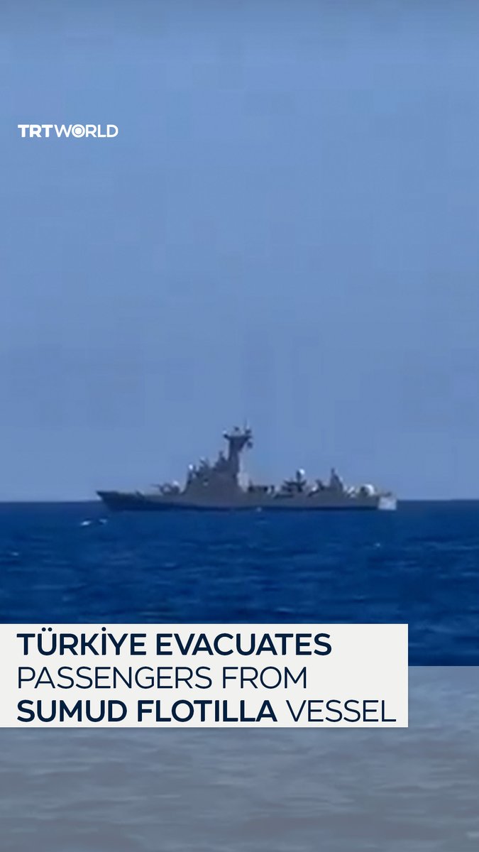 🚨🇹🇷🇵🇸⛵️ FLASH La Turquie a déployé deux frégates pour soutenir la Global Sumud Flotilla.