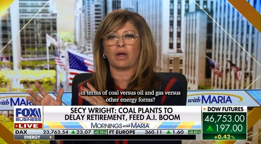 Today, U.S. Department of Energy is announcing programs to reinvigorate the American coal industry. The coal industry has been under assault under previous administrations, but now, coal plants will remain relied upon to power the U.S. and win the AI race.