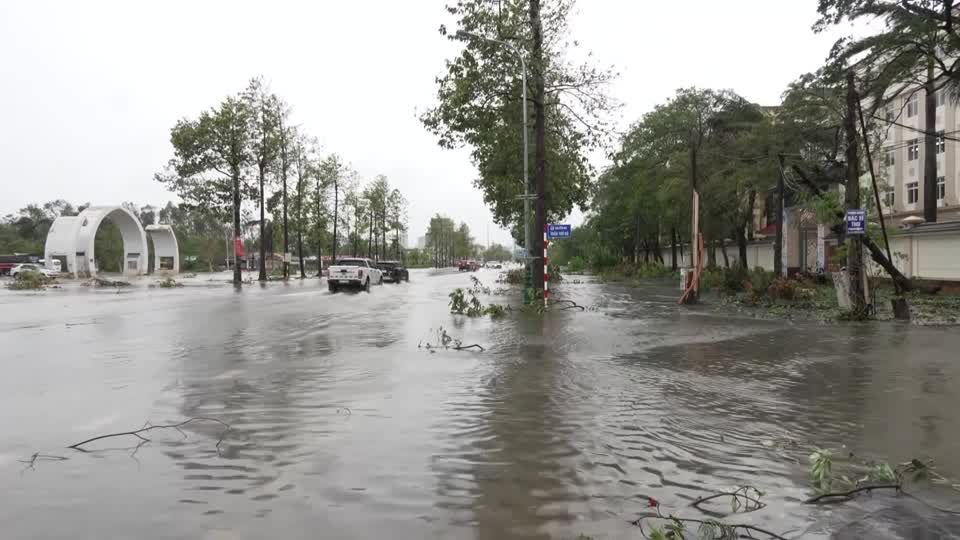 Typhoon Bualoi struck Vietnam, killing at least eight people and leaving more than a dozen others missing. The storm battered homes with heavy rain, huge waves and strong winds, knocking out power before weakening