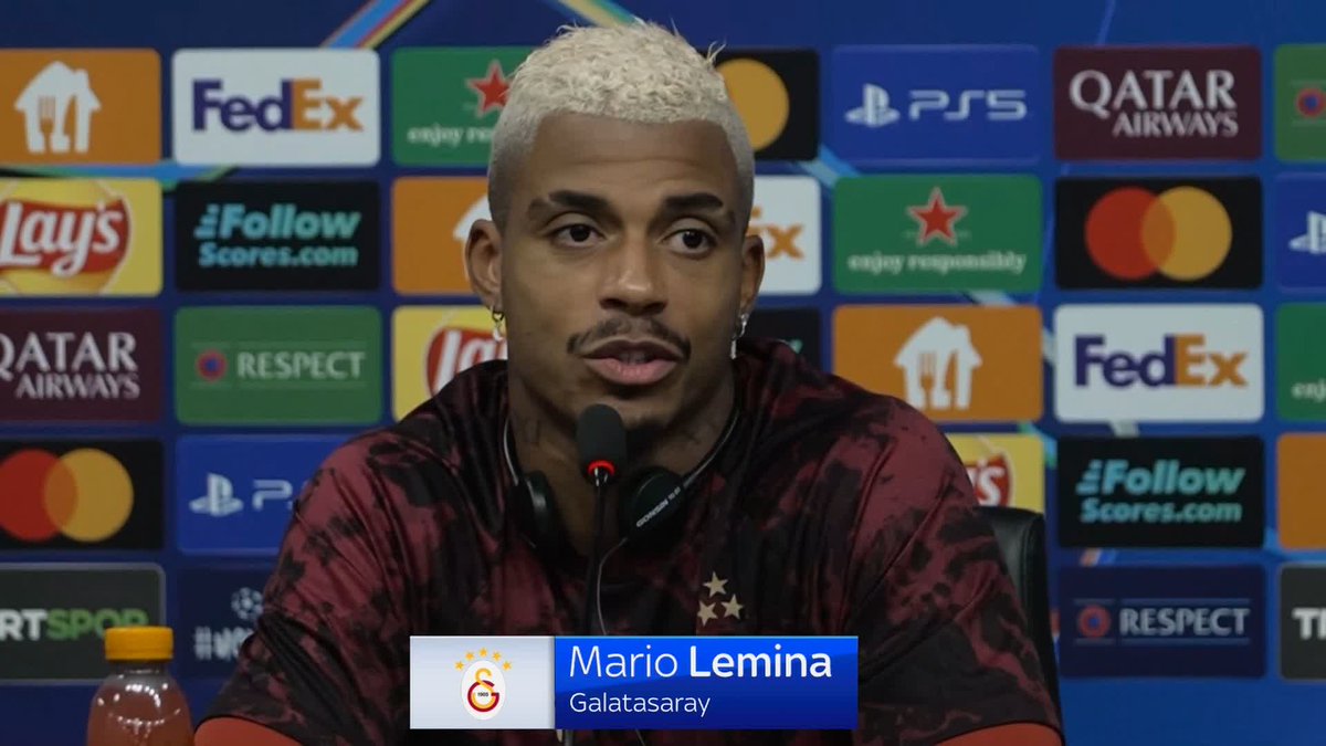 "We're going to face one of the best teams in the world and we want to show that we can be one of them as well" 💬 Galatasaray's Mario Lemina looks ahead to hosting Liverpool for the Champions League in Istanbul 🟡🔴