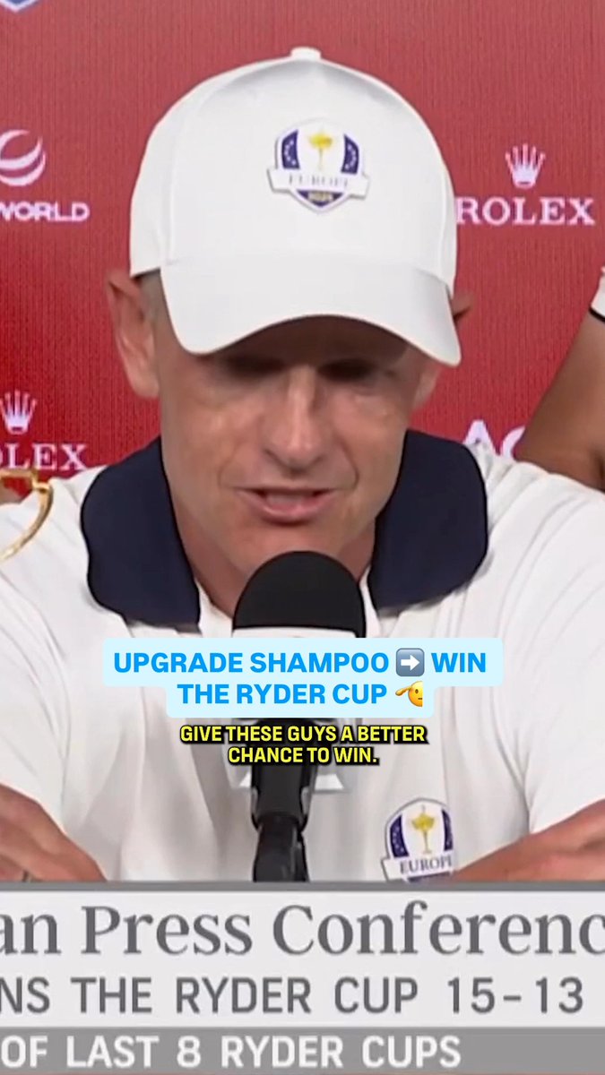 Europe captain Luke Donald left no stone unturned for his team. 😅🇪🇺