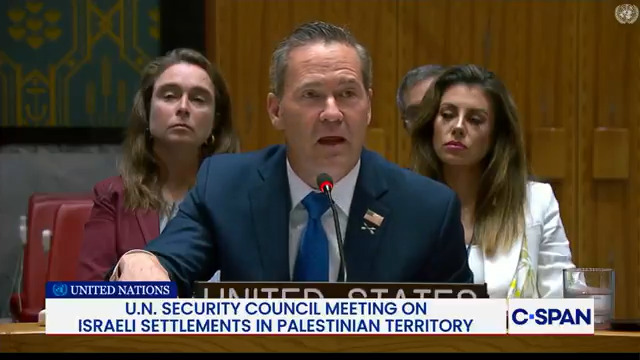 U.N. Ambassador Ambassador Mike Waltz at Security Council meeting: "Members of this body rewarded Hamas for its horrible atrocities, including October 7th, by unilaterally recognizing a Palestinian State. Hamas sees actions like that as winning."