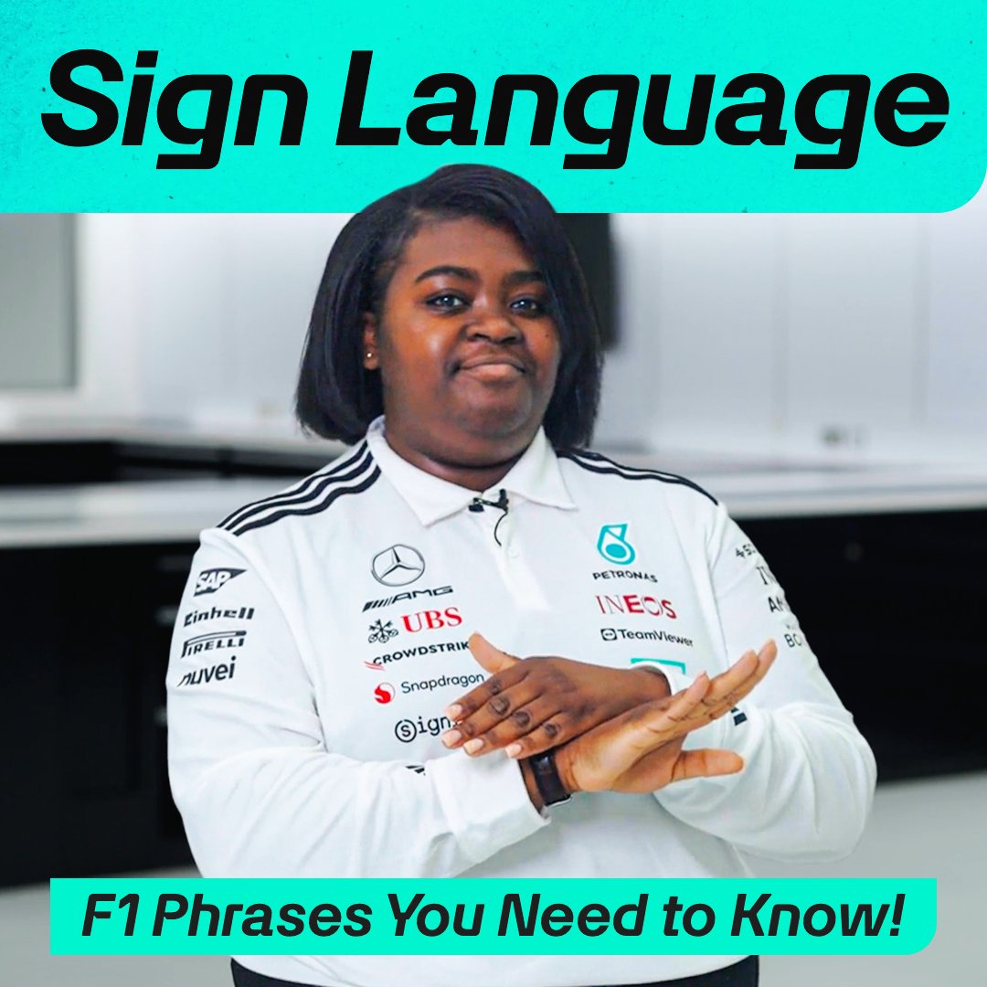 Want to know some more F1 phrases in British Sign Language? Here’s your chance 👀 See our full glossary 👇