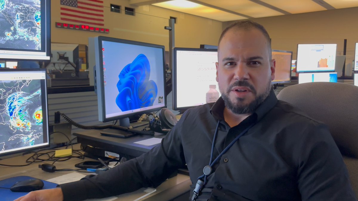 .National Weather Service' Ken Widelski takes a look at how #Imelda and #Humberto could impact flights from Florida to the Carolinas tonight and tomorrow. PM storms are also expected to develop at Denver Int'l Airport. Check your flight status with your airline and monitor #FAAWeatherSquad